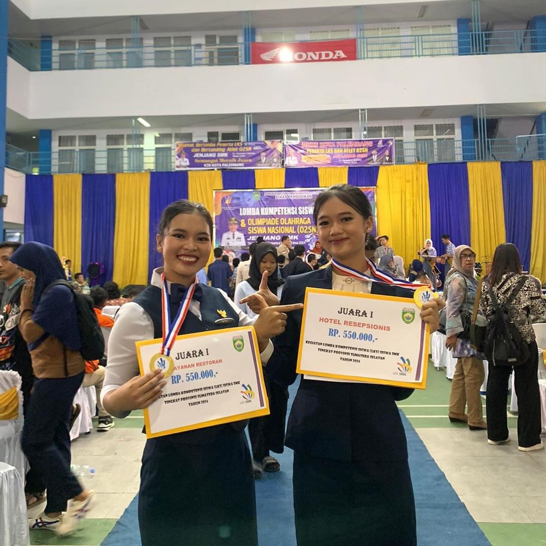 Siswa/i SMK Negeri 3 Palembang yang mendapat Juara pada Lomba Kompetensi Siswa (LKS) Jenjang SMK Tingkat Provinsi Sumatera Selatan Tahun 2024